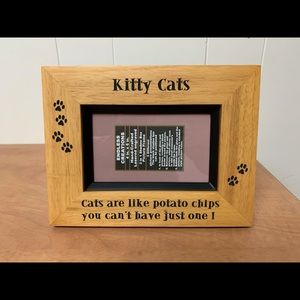 Cat love picture frame